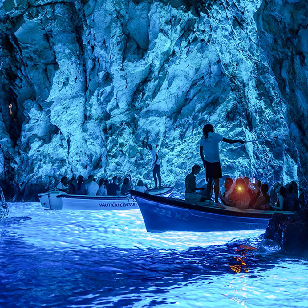 Boat Tour from Dubrovnik: BLUE CAVE, THREE BIG CAVES & SUNJ Beach
