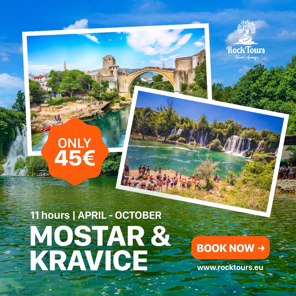 Day Trip from Dubrovnik: MOSTAR & KRAVICE Waterfalls | 2026.