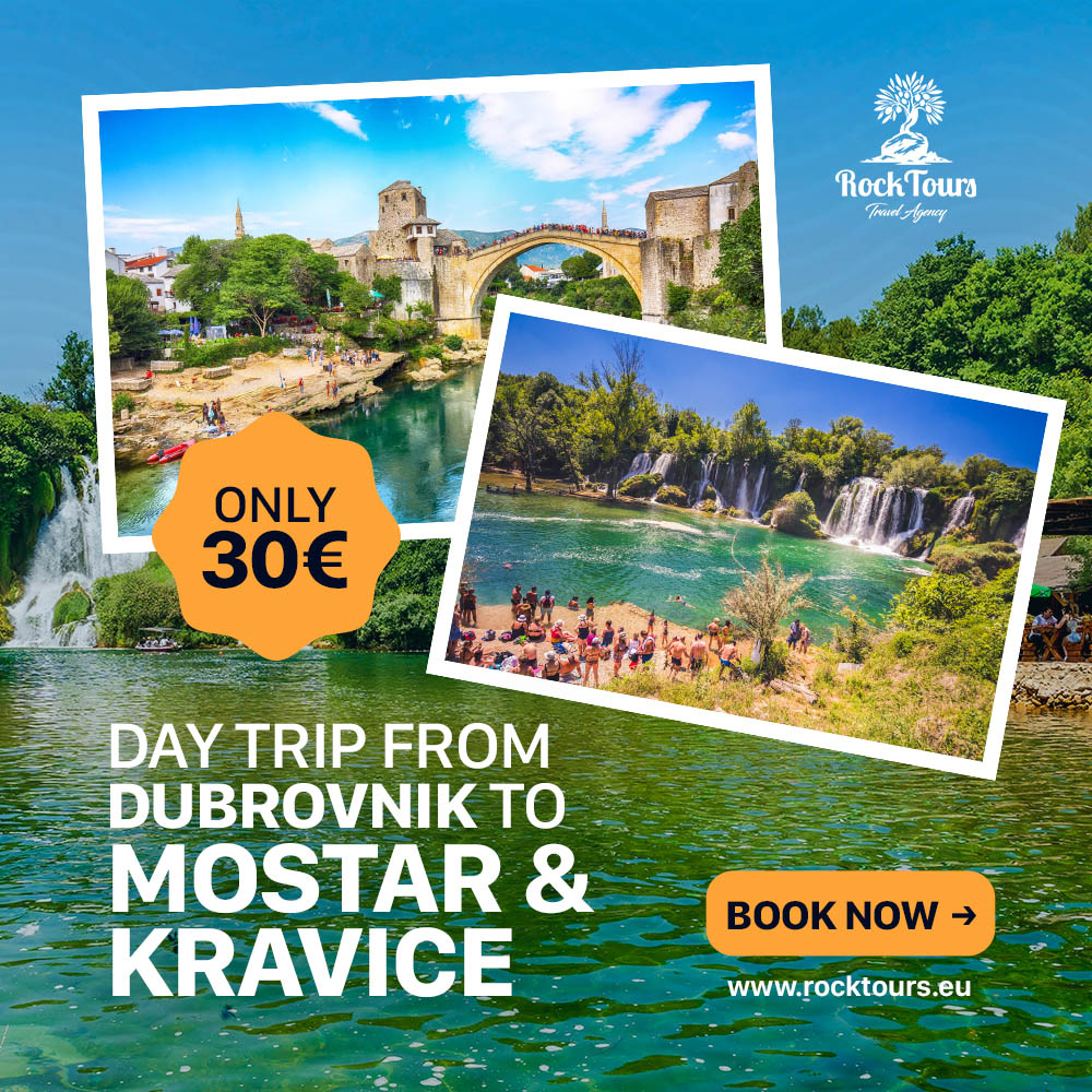 Day Trip from Dubrovnik: MOSTAR & KRAVICE Waterfalls | 2026.