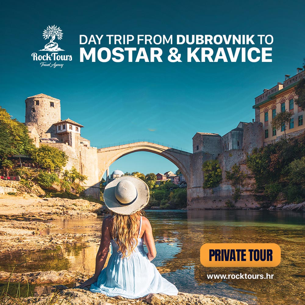 Day Trip from Dubrovnik: MOSTAR & KRAVICE Waterfalls | PRIVATE TOUR